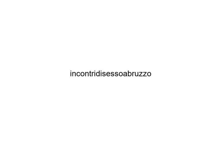 incontridisessoabruzzo