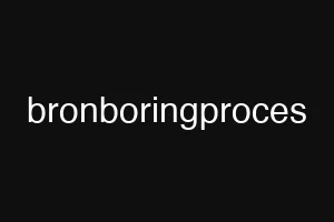 bronboringproces