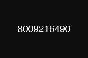 8009216490
